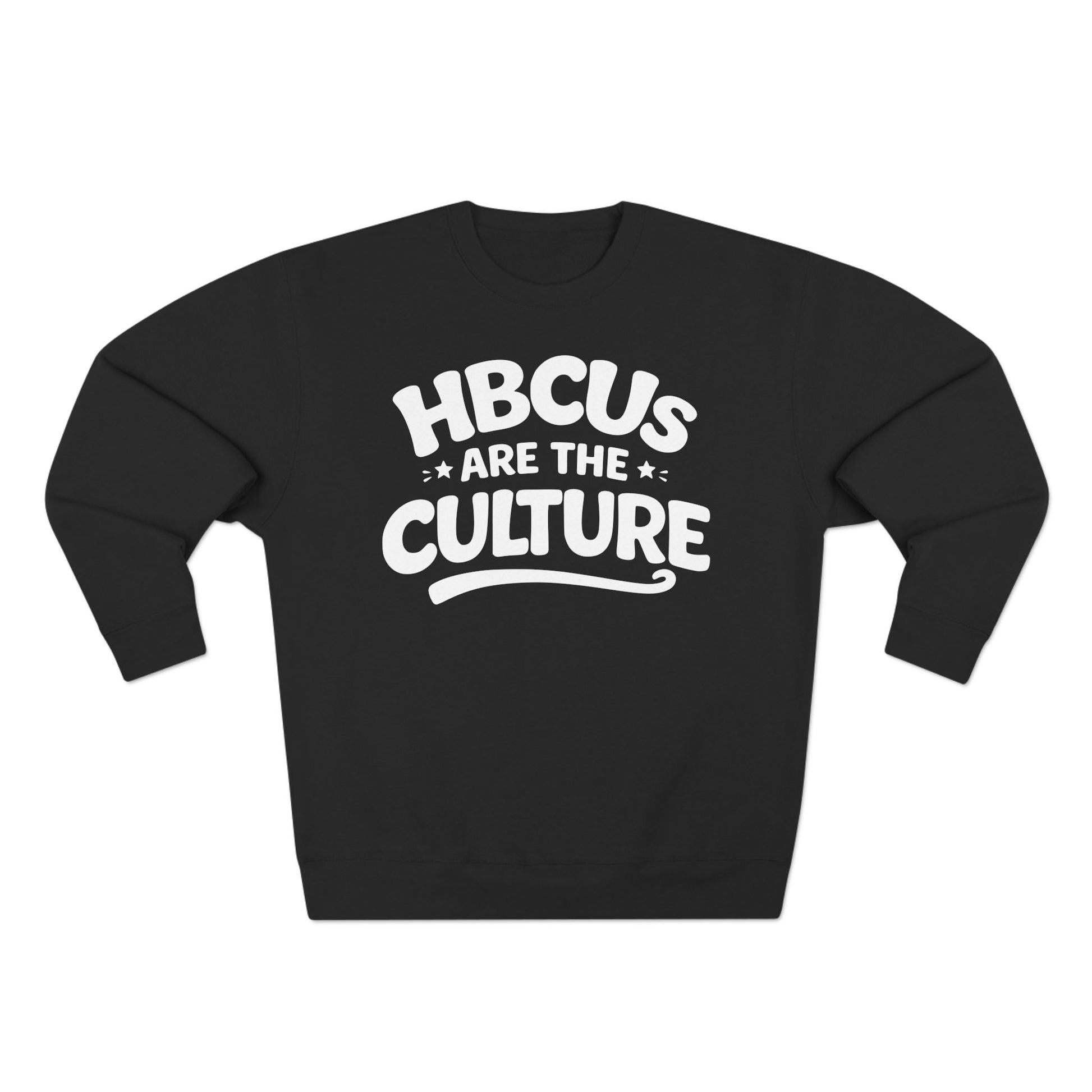 HBCUs Are The Culture White Logo Crewneck Sweatshirt Printify