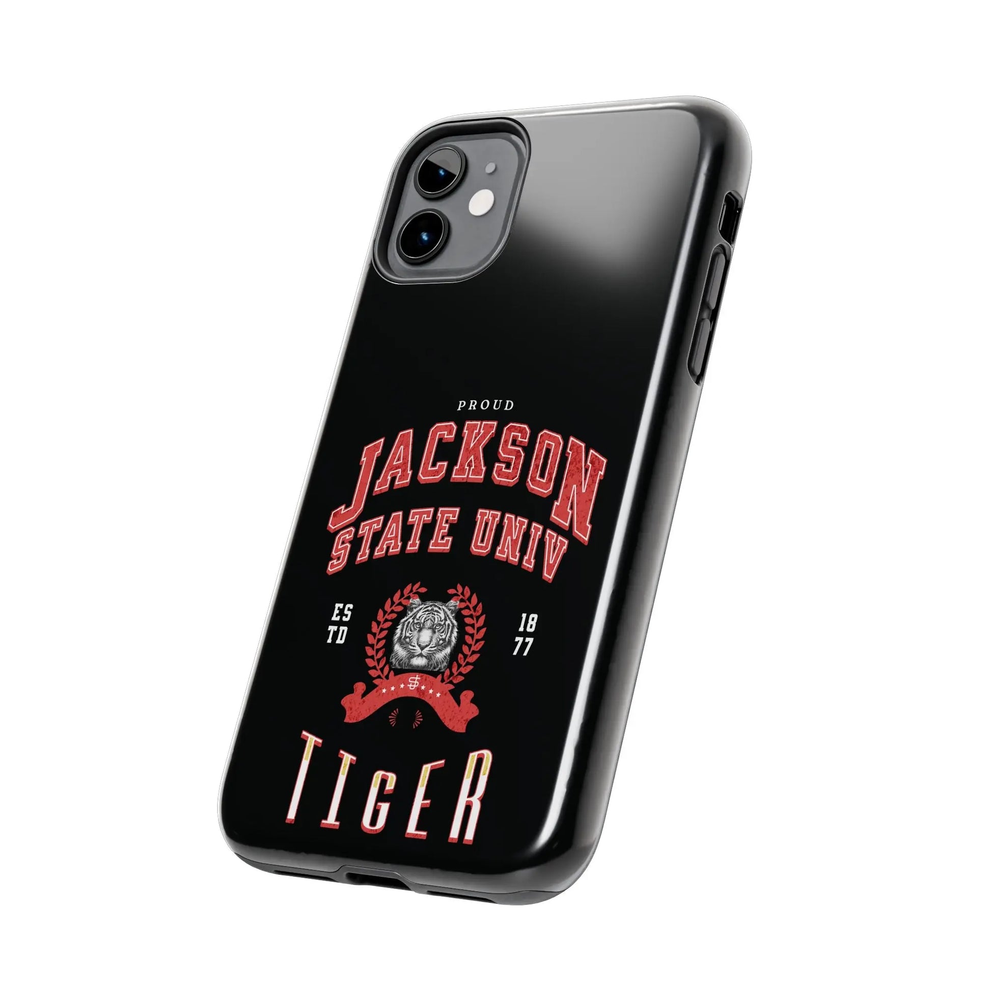 Proud Jackson State Univ Tiger Red - Black Case Printify