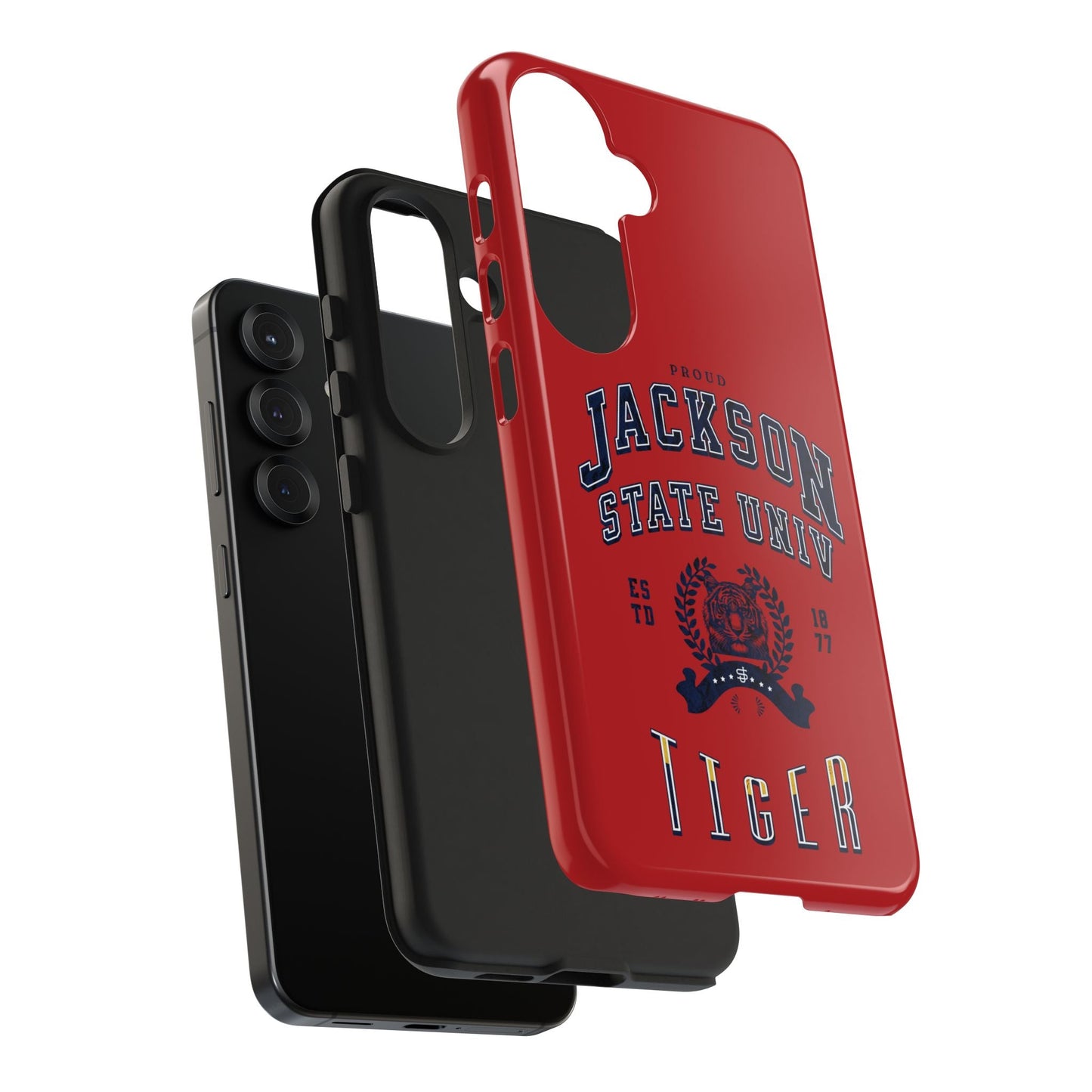 Proud Jackson State Univ Tiger Navy - Red Case Printify