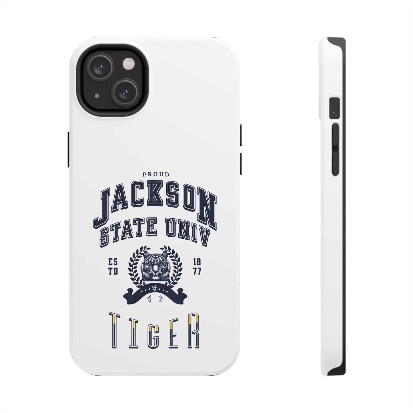 Proud Jackson State Univ Tiger Navy - White Case Printify