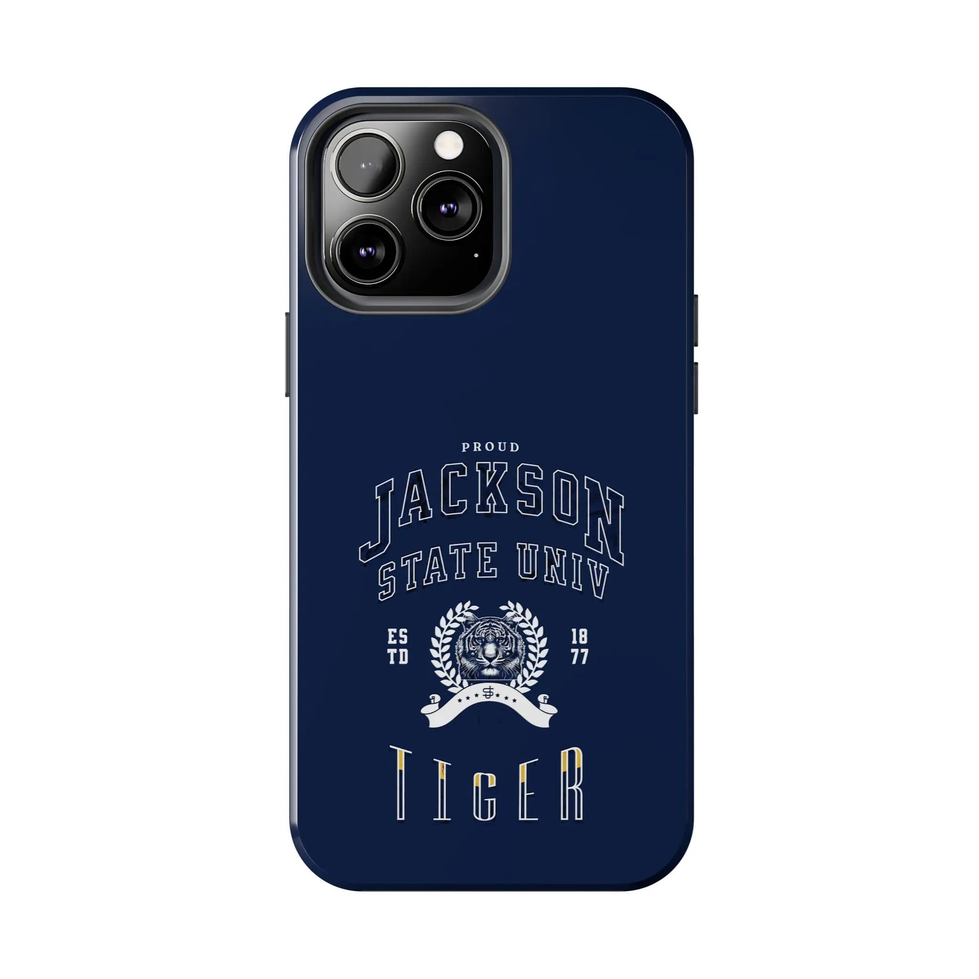Proud Jackson State Univ Tiger White - Navy Case Printify