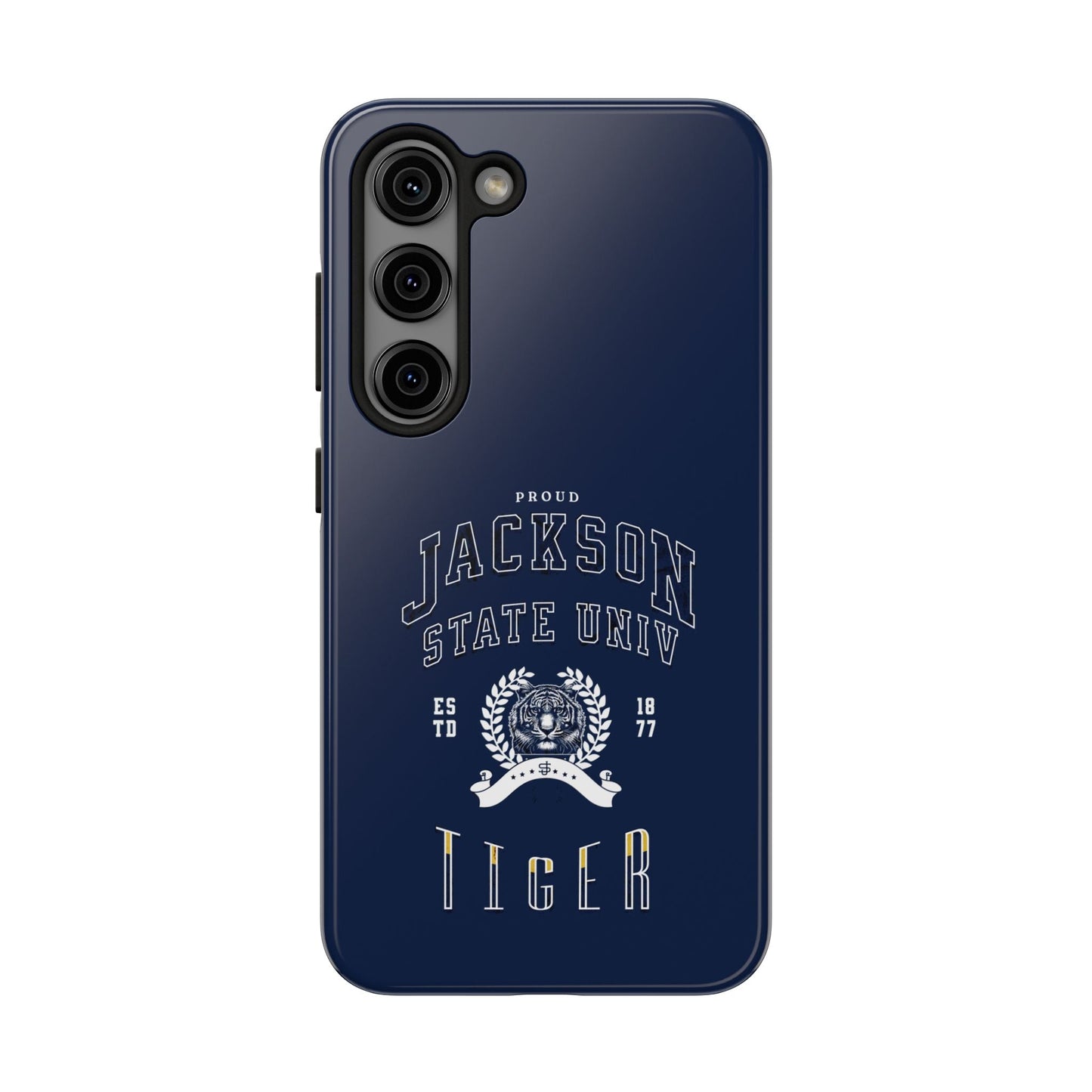 Proud Jackson State Univ Tiger White - Navy Case Printify