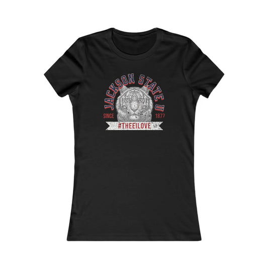 Jackson State Univ #TheeILove Women's White Favorite Tee Printify