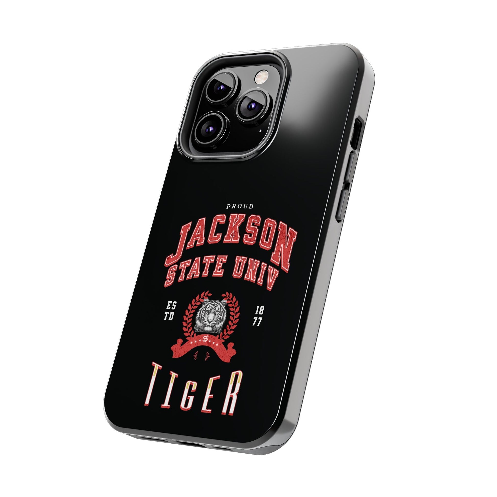 Proud Jackson State Univ Tiger Red - Black Case Printify
