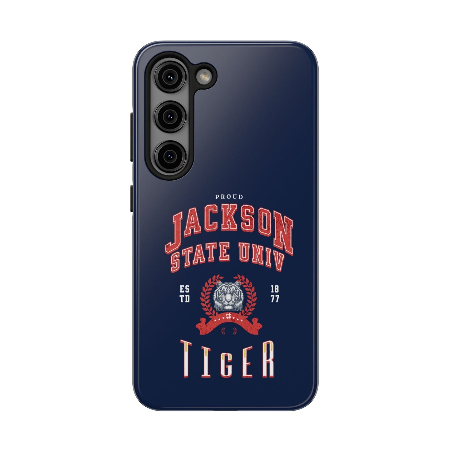 Proud Jackson State Univ Tiger Red - Navy Case Printify