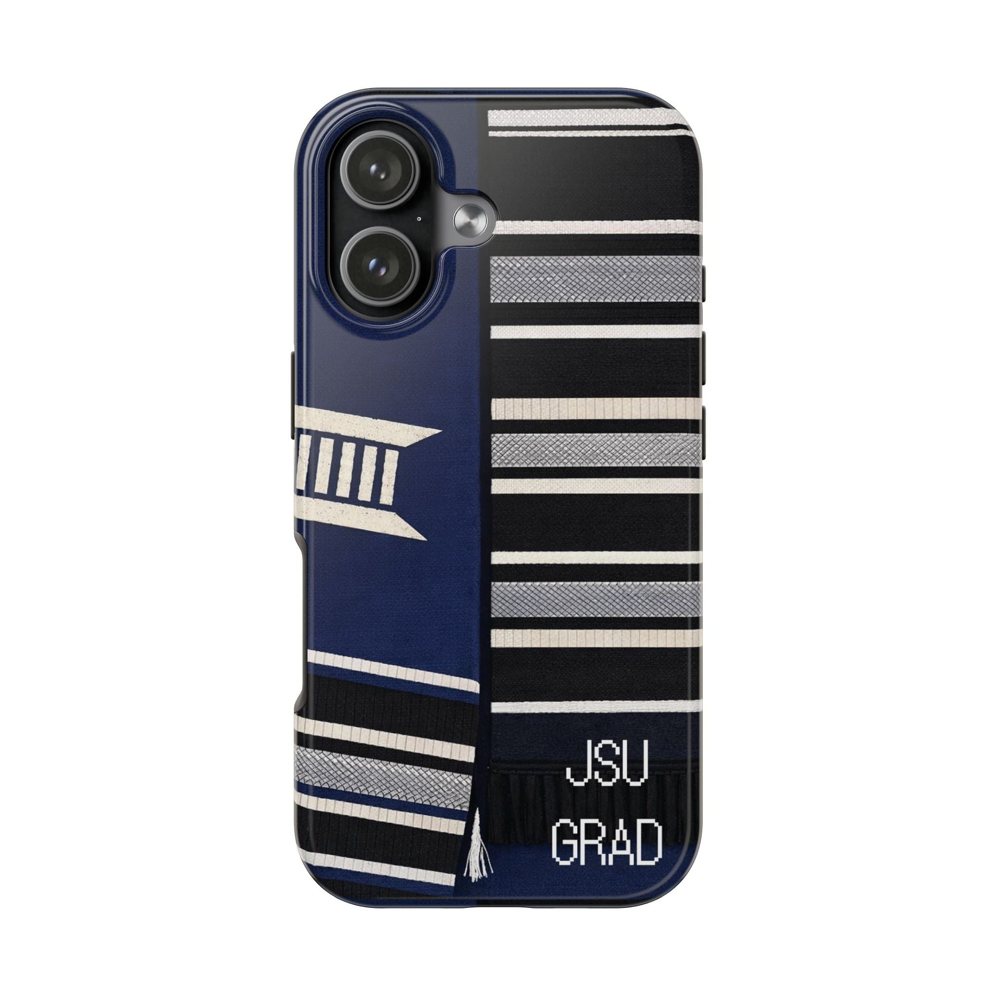 Thee Shirts - JSU Graduation Stole JSU Grad - Navy Phone Case Printify