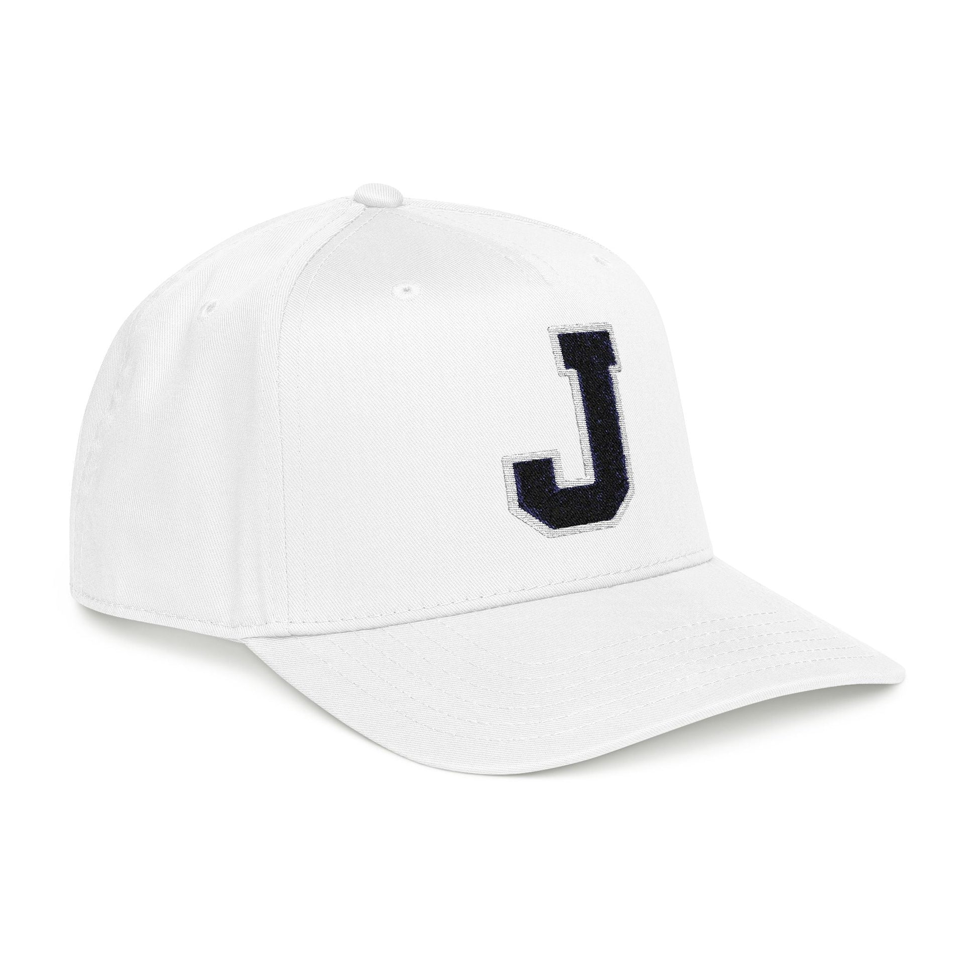 Thee Shirts "J" Two Tone Embroidered Bill Cap Printify