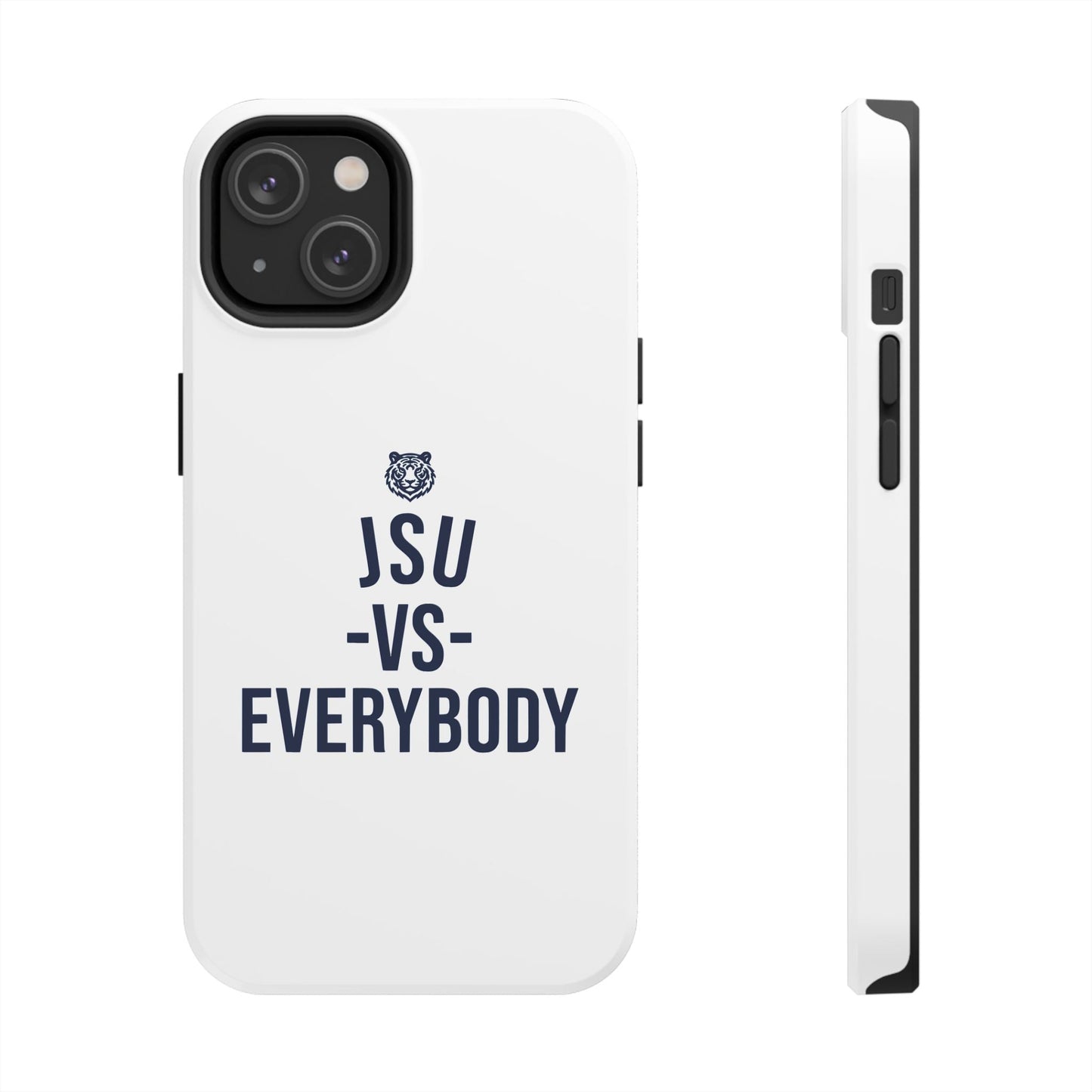 JSU vs Everybody Tiger White Navy Cell Phone Case Printify