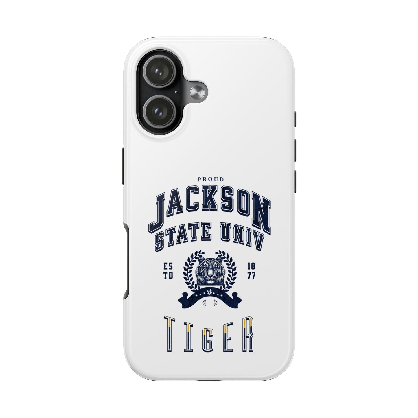Proud Jackson State Univ Tiger Navy - White Case Printify