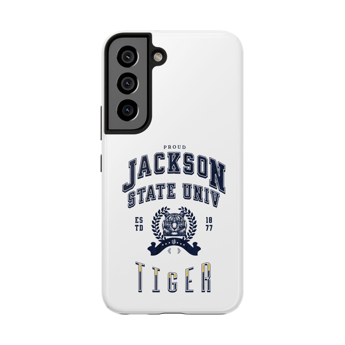 Proud Jackson State Univ Tiger Navy - White Case Printify