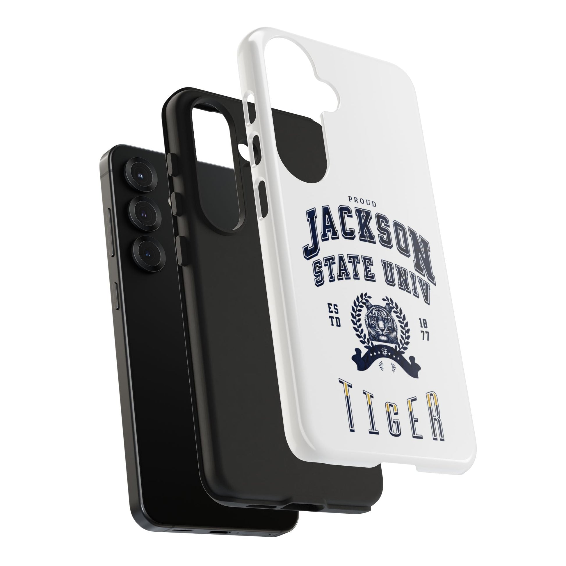 Proud Jackson State Univ Tiger Navy - White Case Printify