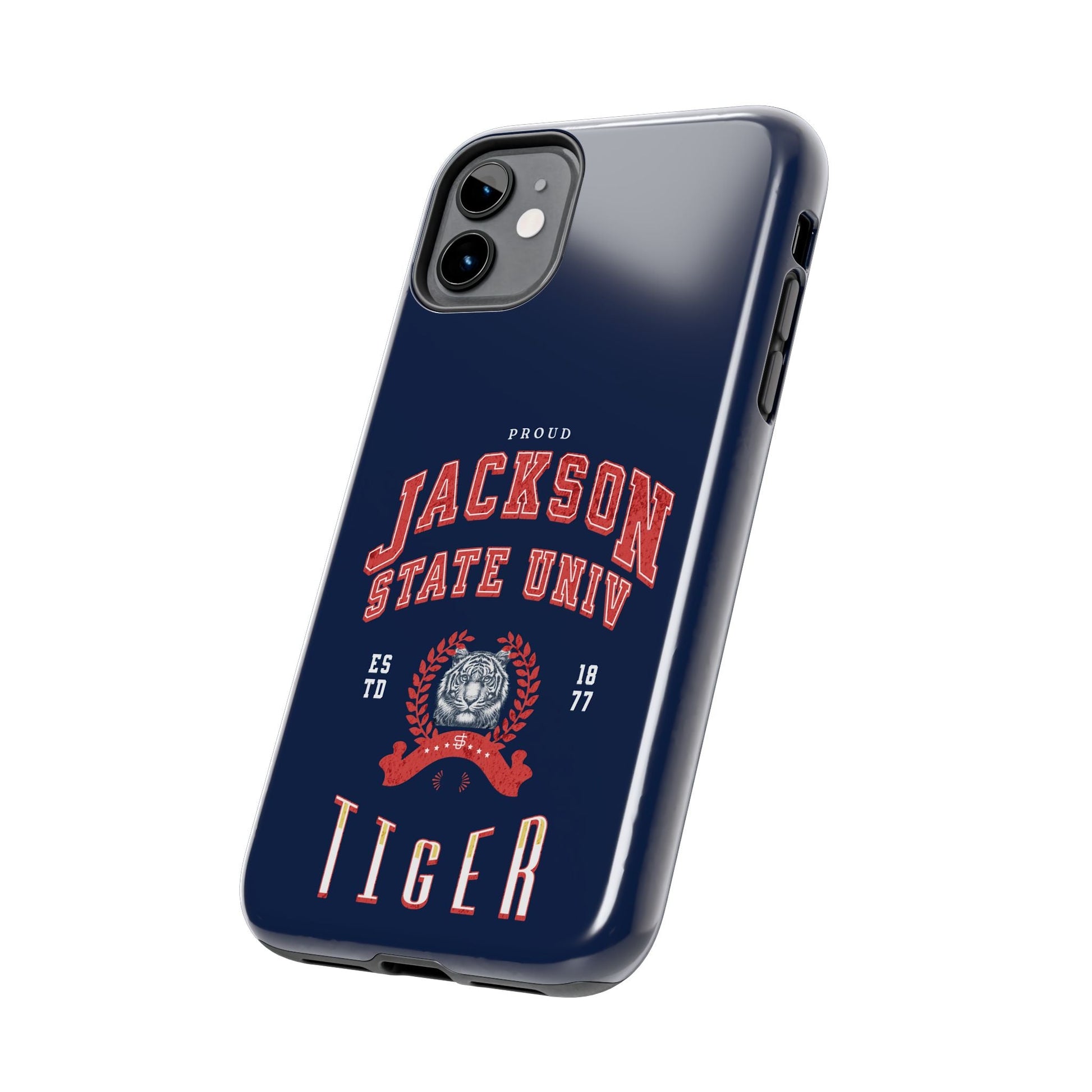 Proud Jackson State Univ Tiger Red - Navy Case Printify