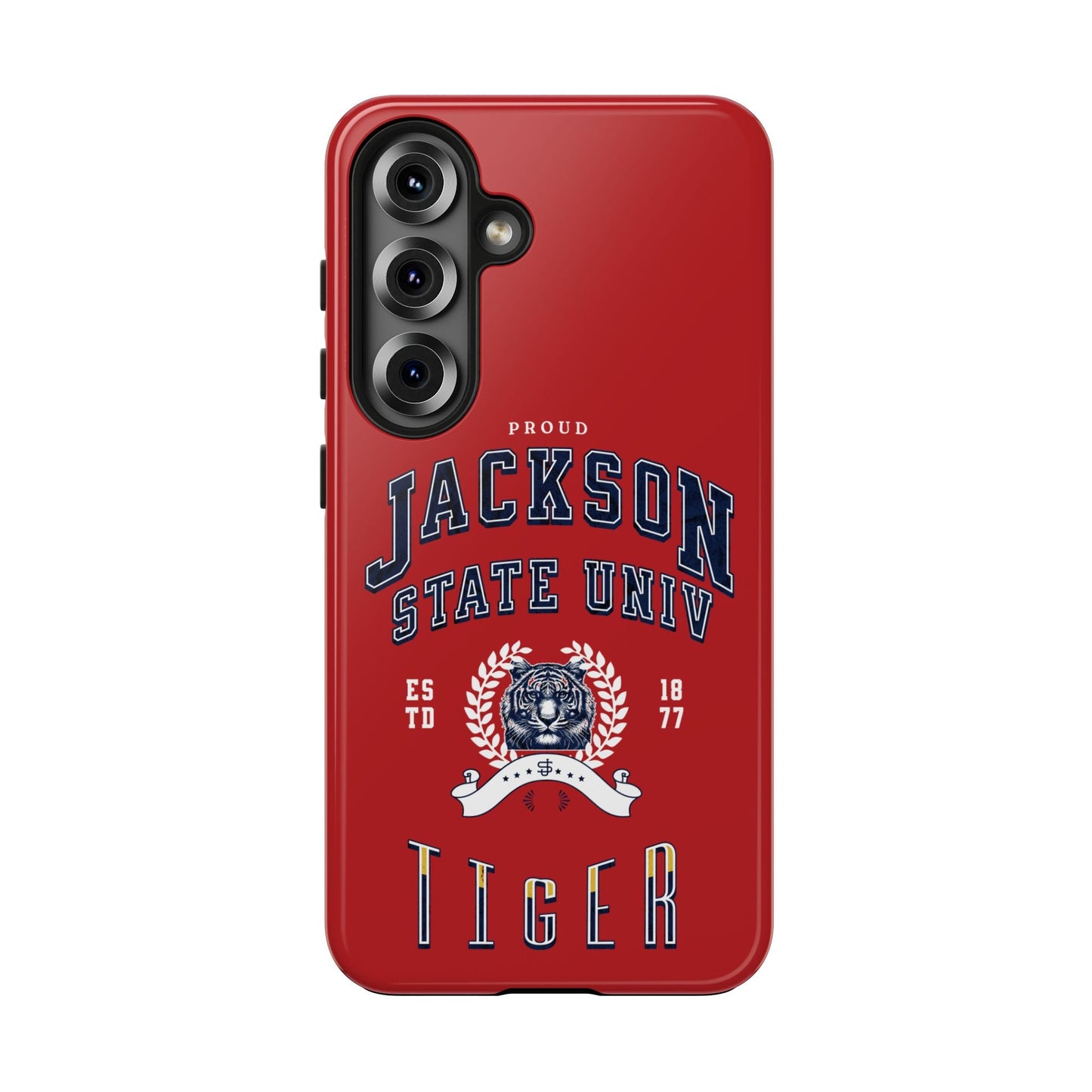 Proud Jackson State Univ Tiger White - Red Case Printify