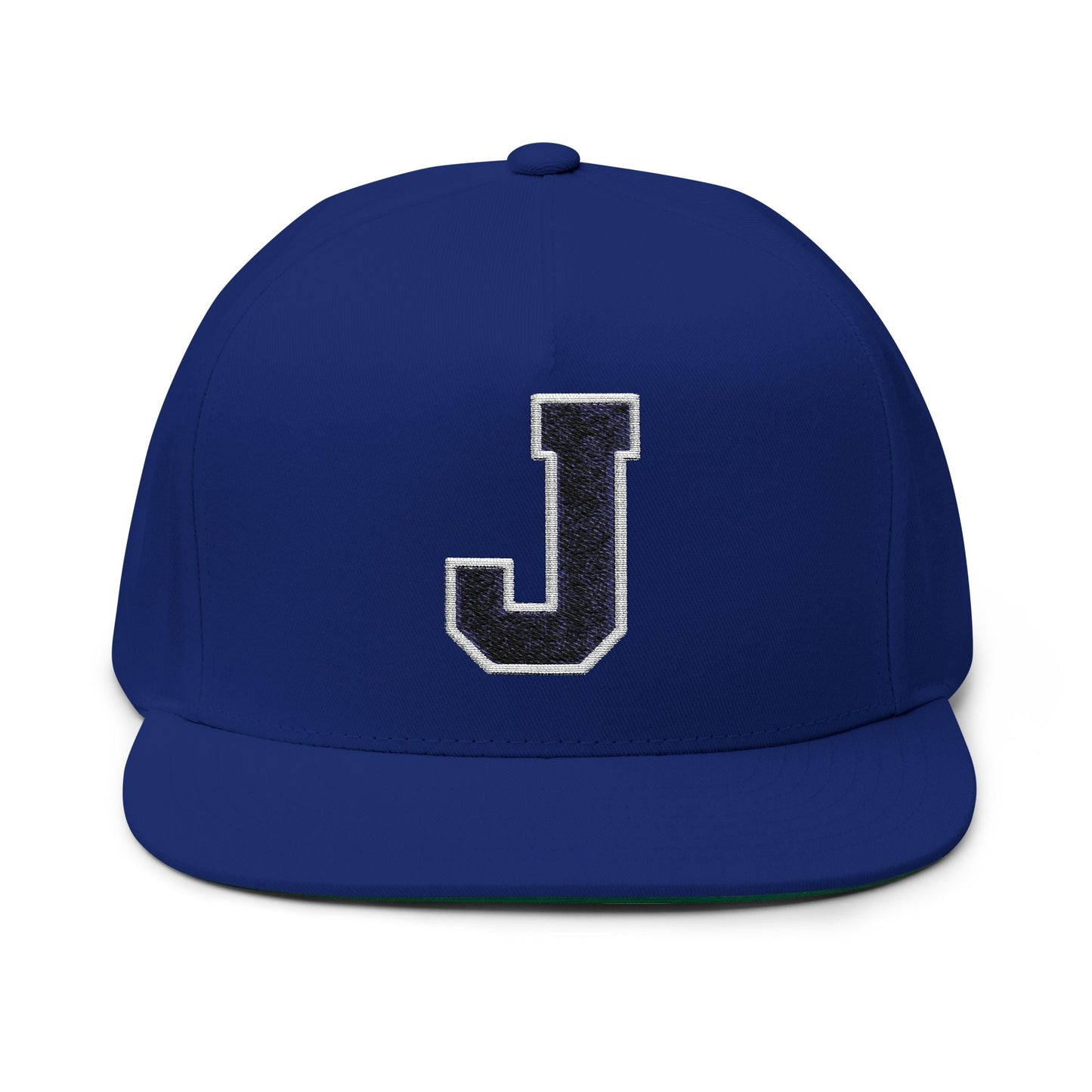 Thee Shirts "J" Navy Embroidered Bill Cap Printify