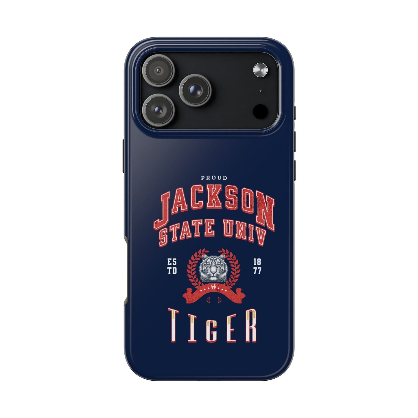 Proud Jackson State Univ Tiger Red - Navy Case Printify