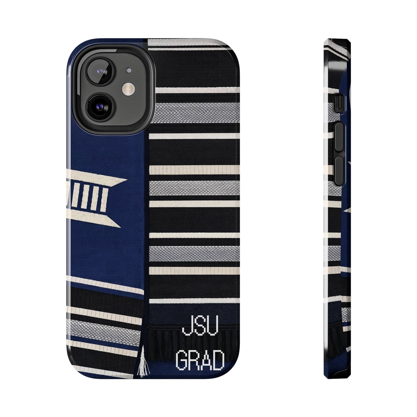 Thee Shirts - JSU Graduation Stole JSU Grad - Navy Phone Case Printify