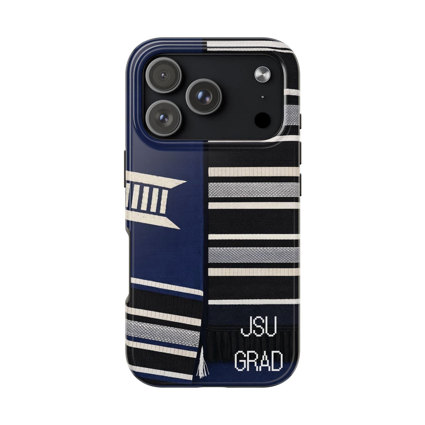 Thee Shirts - JSU Graduation Stole JSU Grad - Navy Phone Case Printify