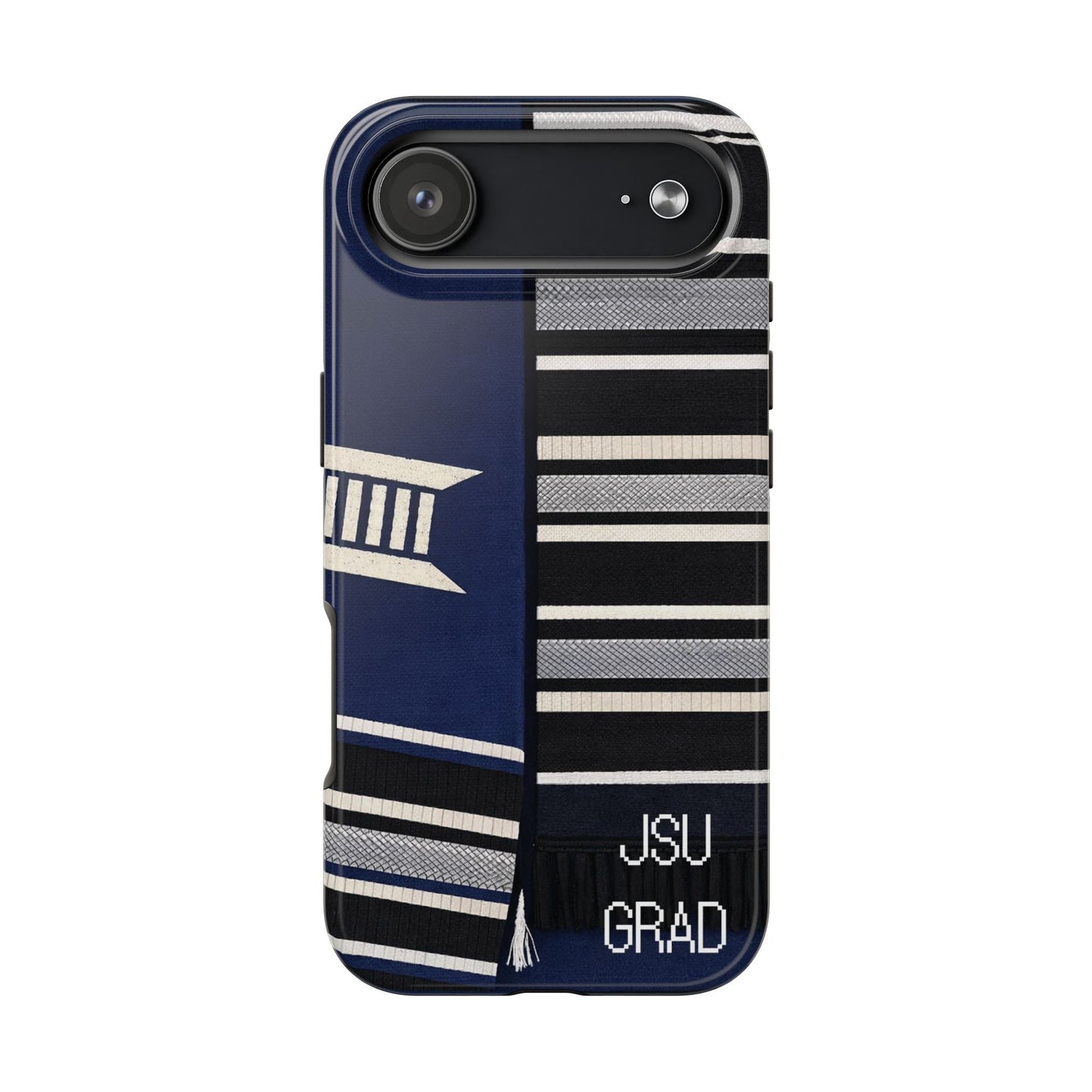 Thee Shirts - JSU Graduation Stole JSU Grad - Navy Phone Case Printify