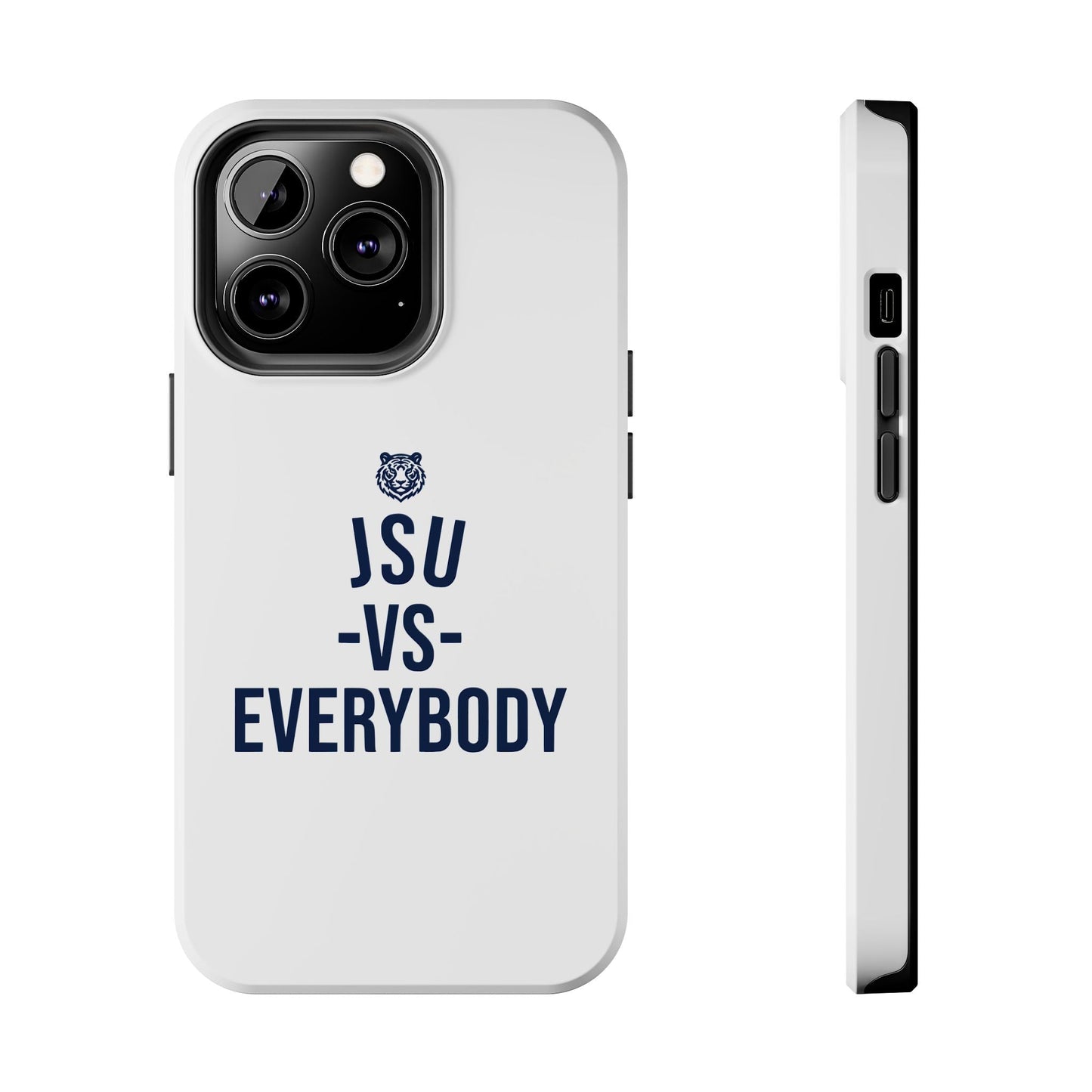 JSU vs Everybody Tiger White Navy Cell Phone Case Printify