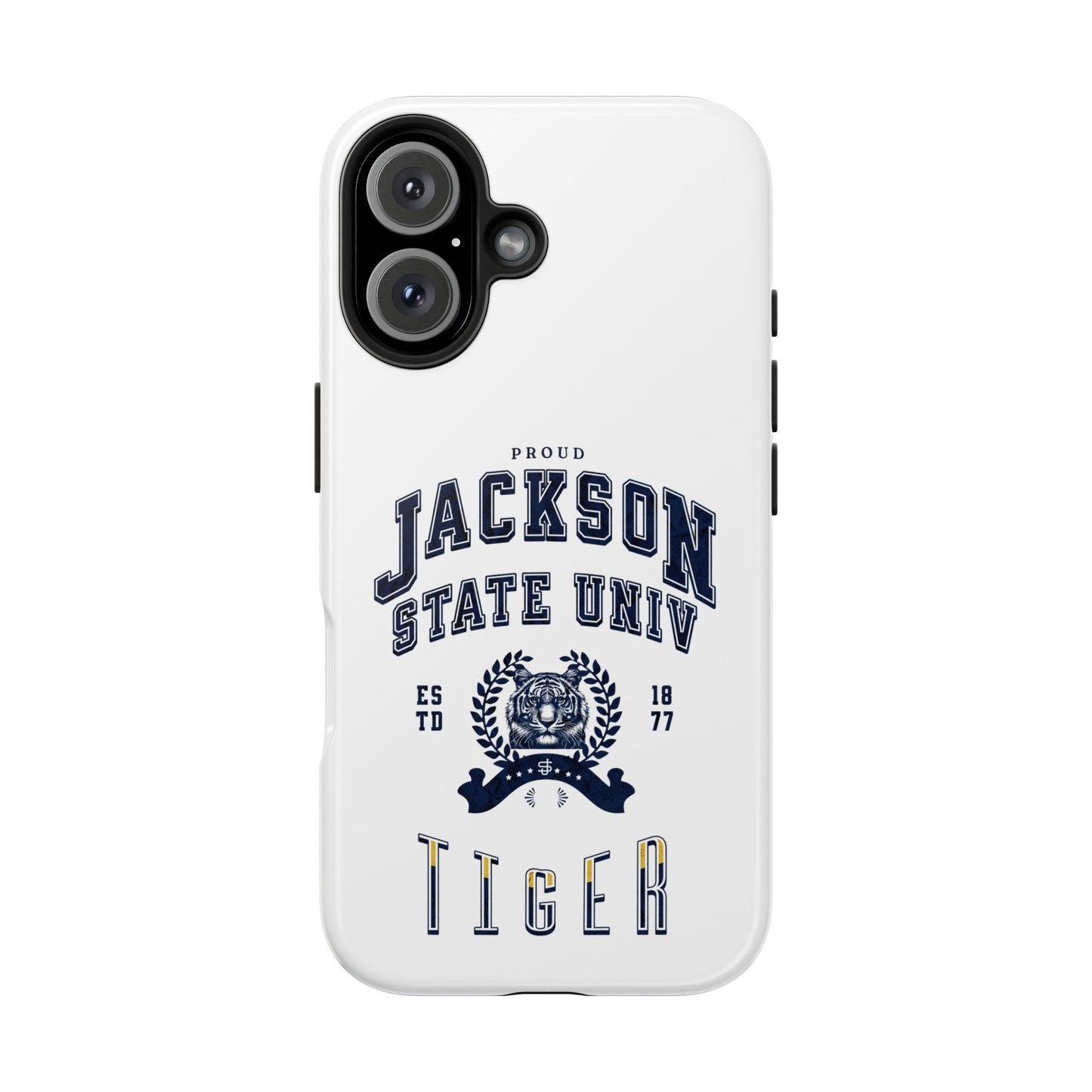 Proud Jackson State Univ Tiger Navy - White Case Printify