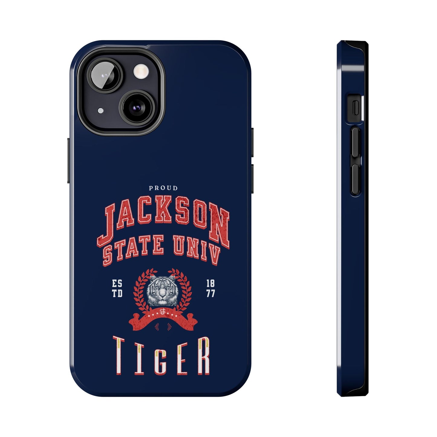Proud Jackson State Univ Tiger Red - Navy Case Printify