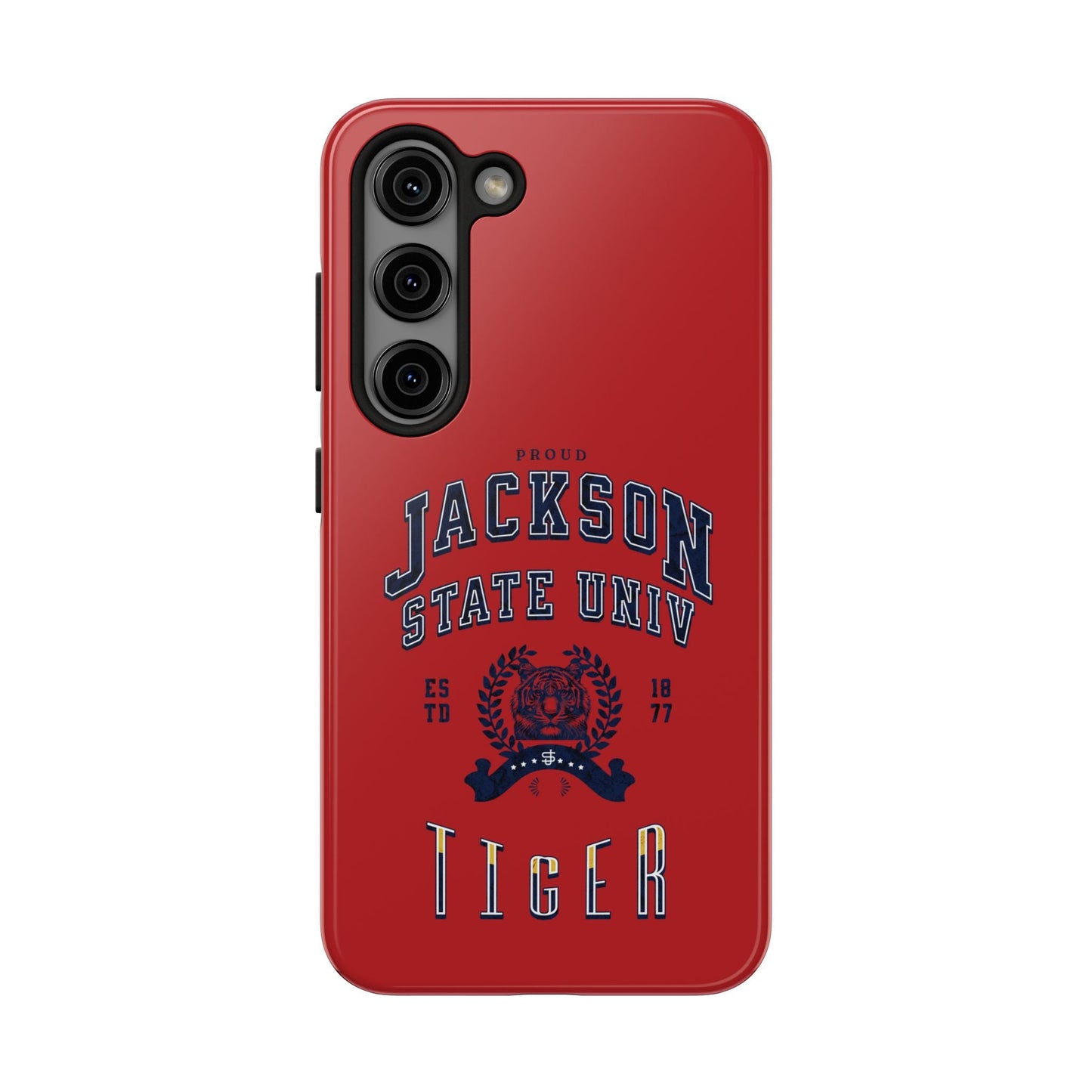 Proud Jackson State Univ Tiger Navy - Red Case Printify