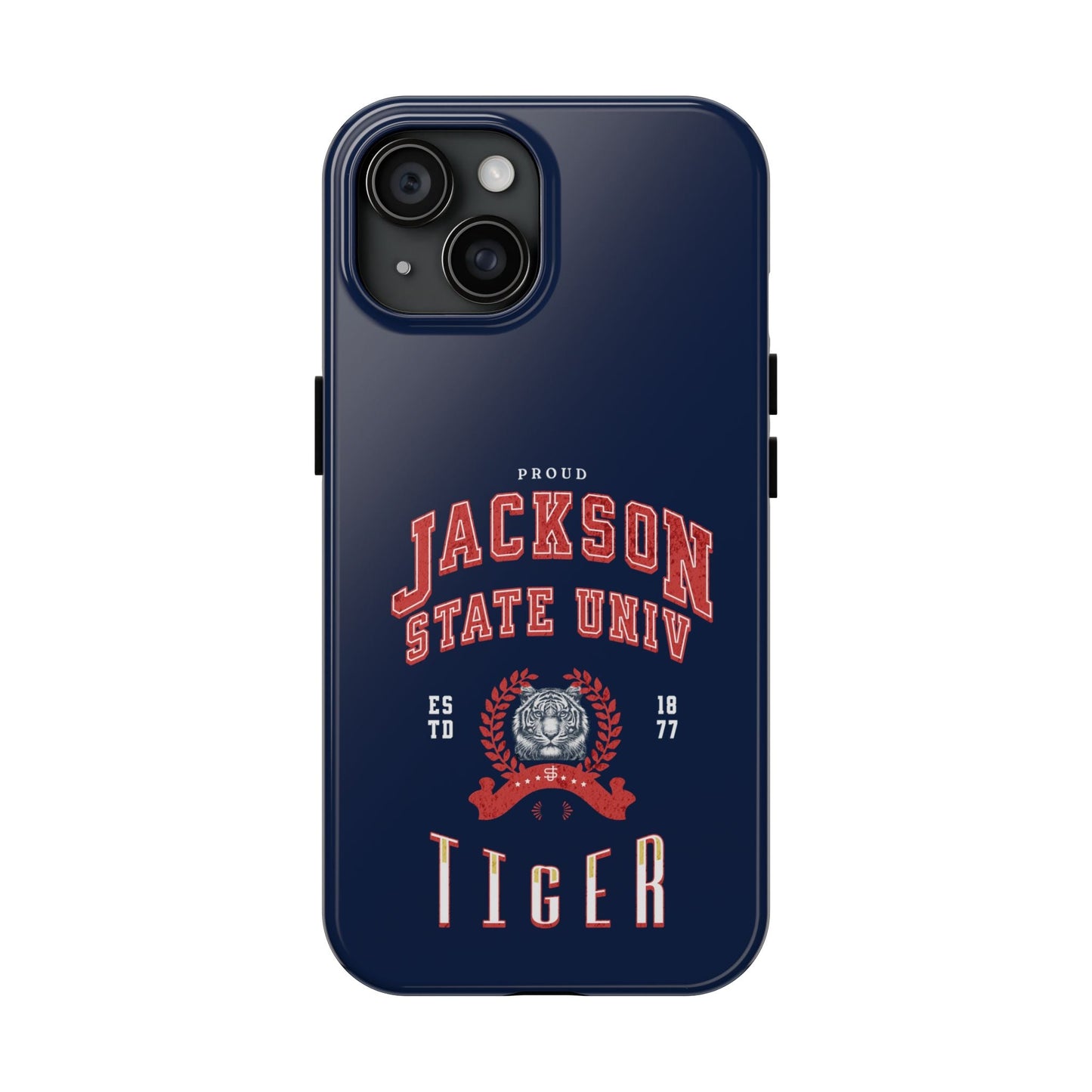 Proud Jackson State Univ Tiger Red - Navy Case Printify