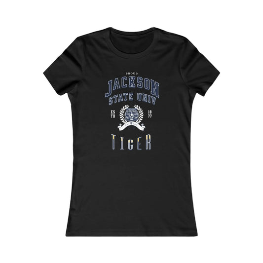 Proud Jackson State Univ Tiger Women's White Favorite Tee Printify