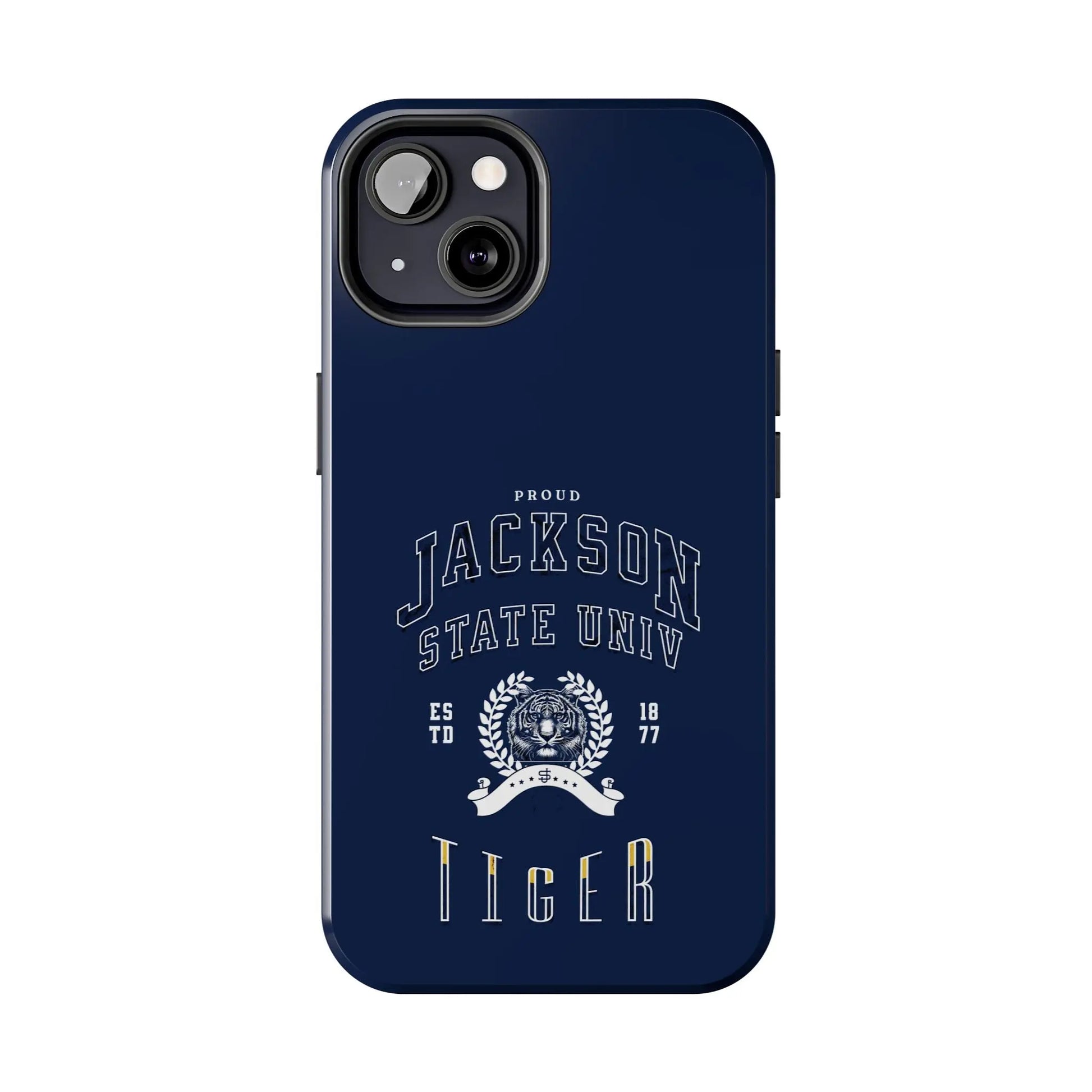 Proud Jackson State Univ Tiger White - Navy Case Printify