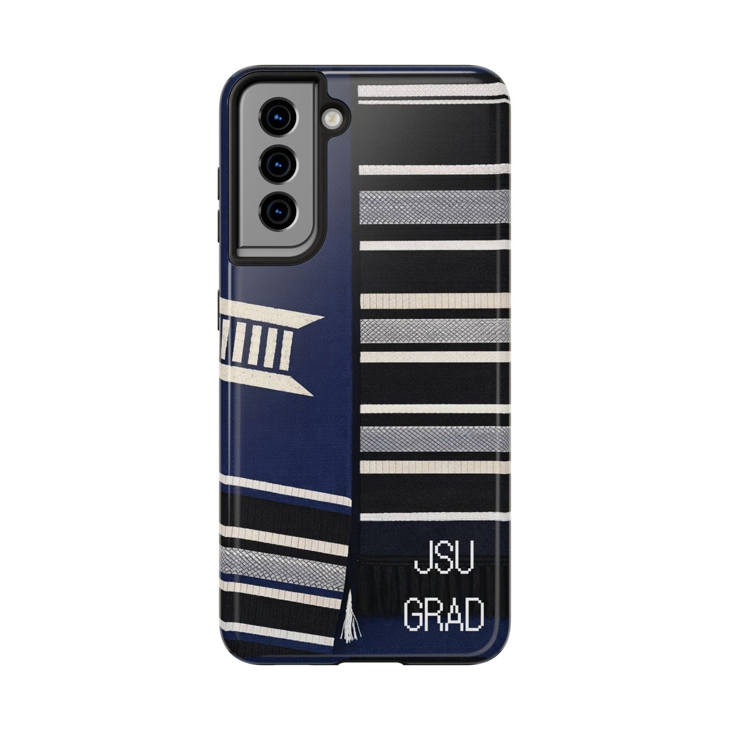 Thee Shirts - JSU Graduation Stole JSU Grad - Navy Phone Case Printify