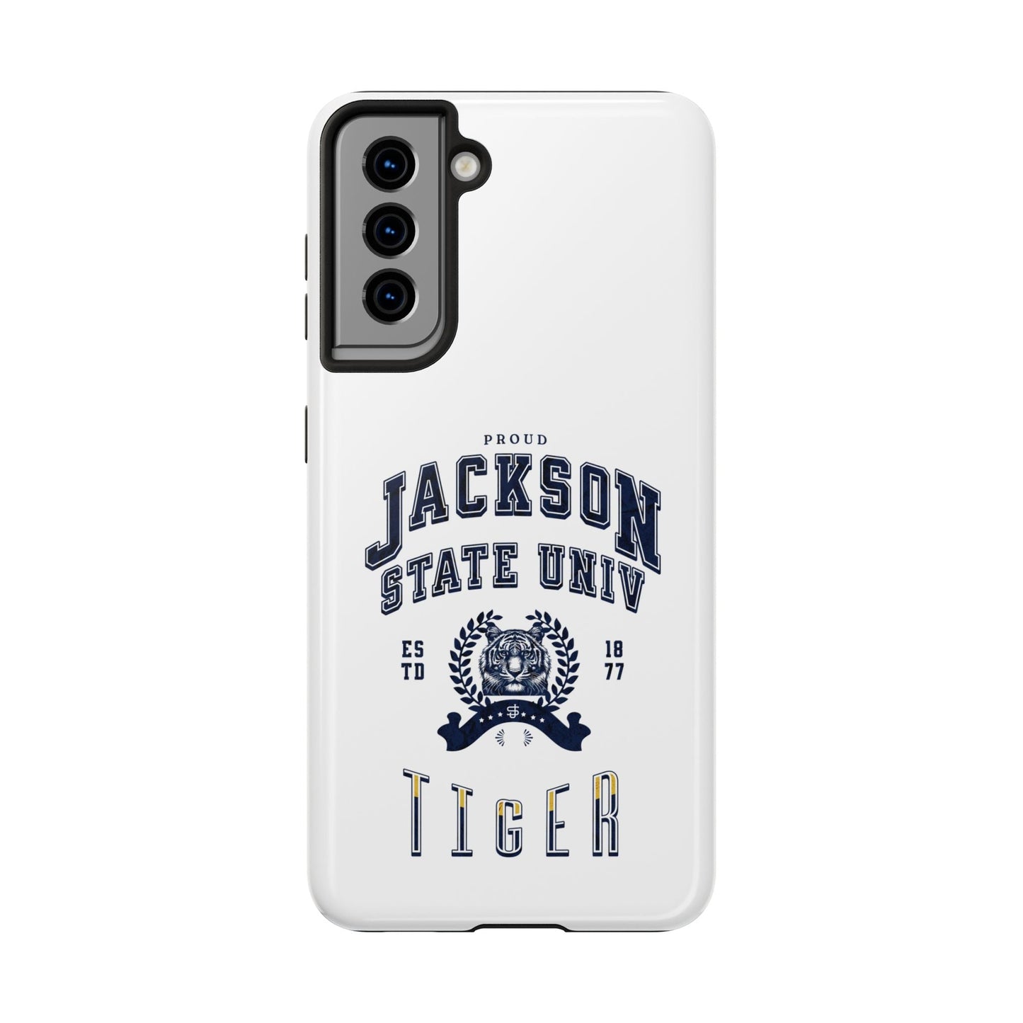 Proud Jackson State Univ Tiger Navy - White Case Printify