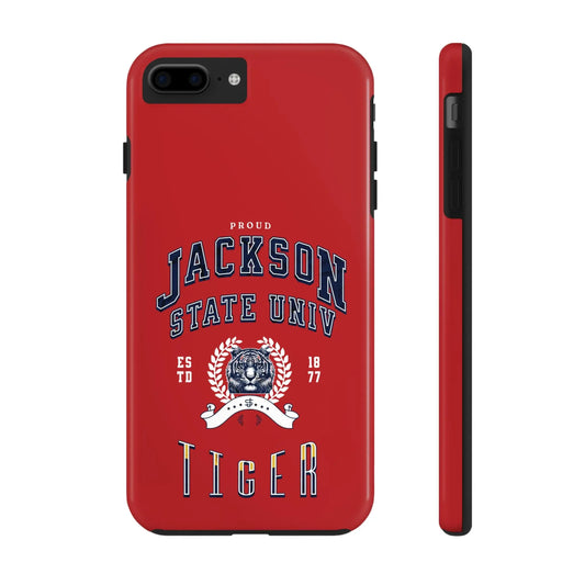 Proud Jackson State Univ Tiger White - Red Case Printify