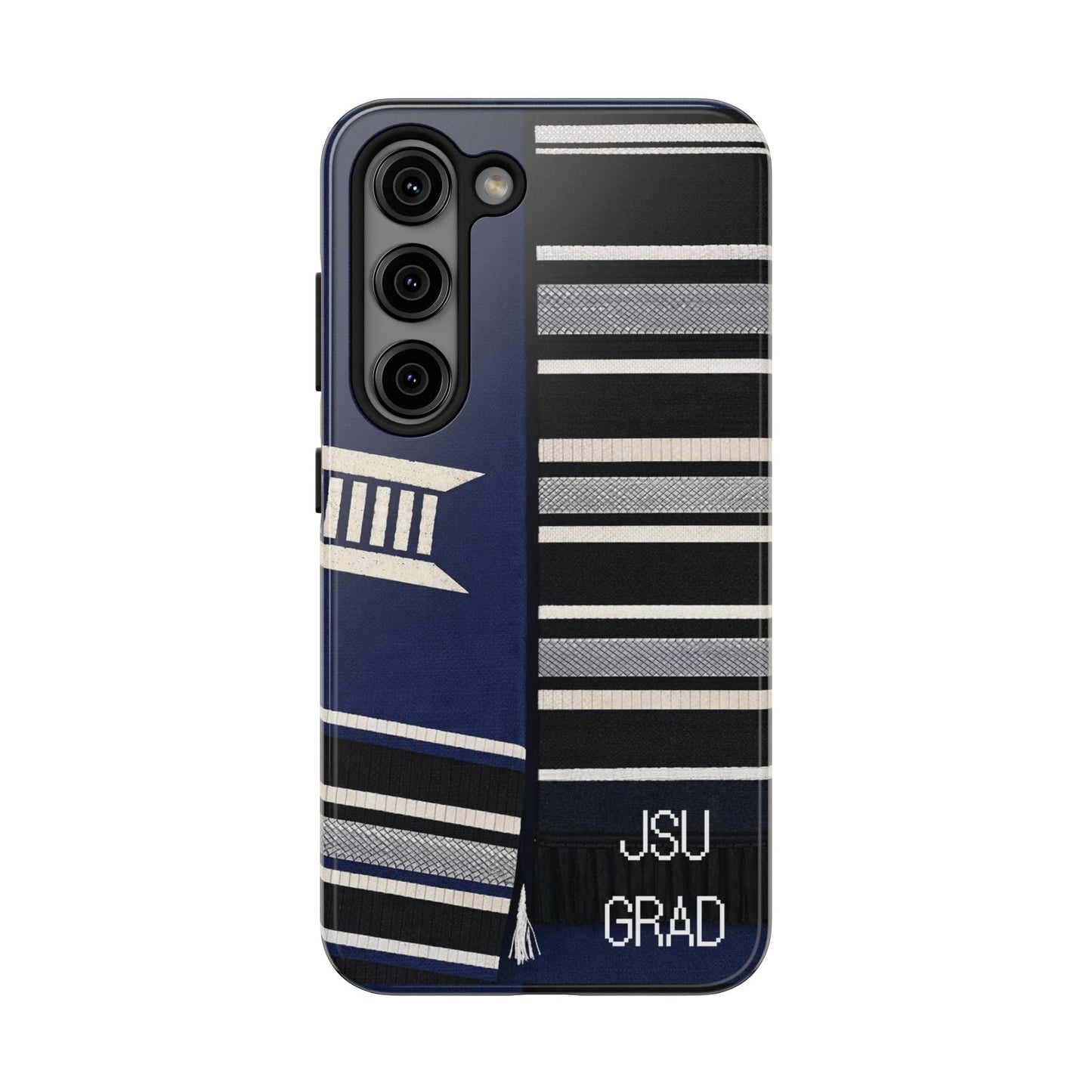 Thee Shirts - JSU Graduation Stole JSU Grad - Navy Phone Case Printify