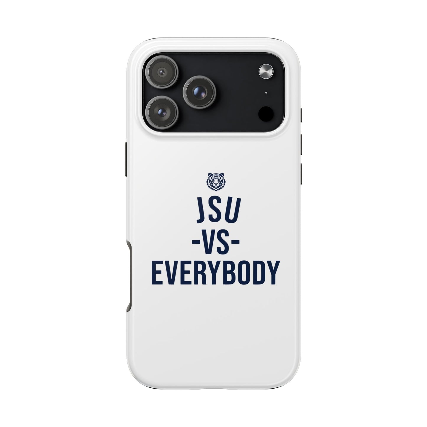 JSU vs Everybody Tiger White Navy Cell Phone Case Printify