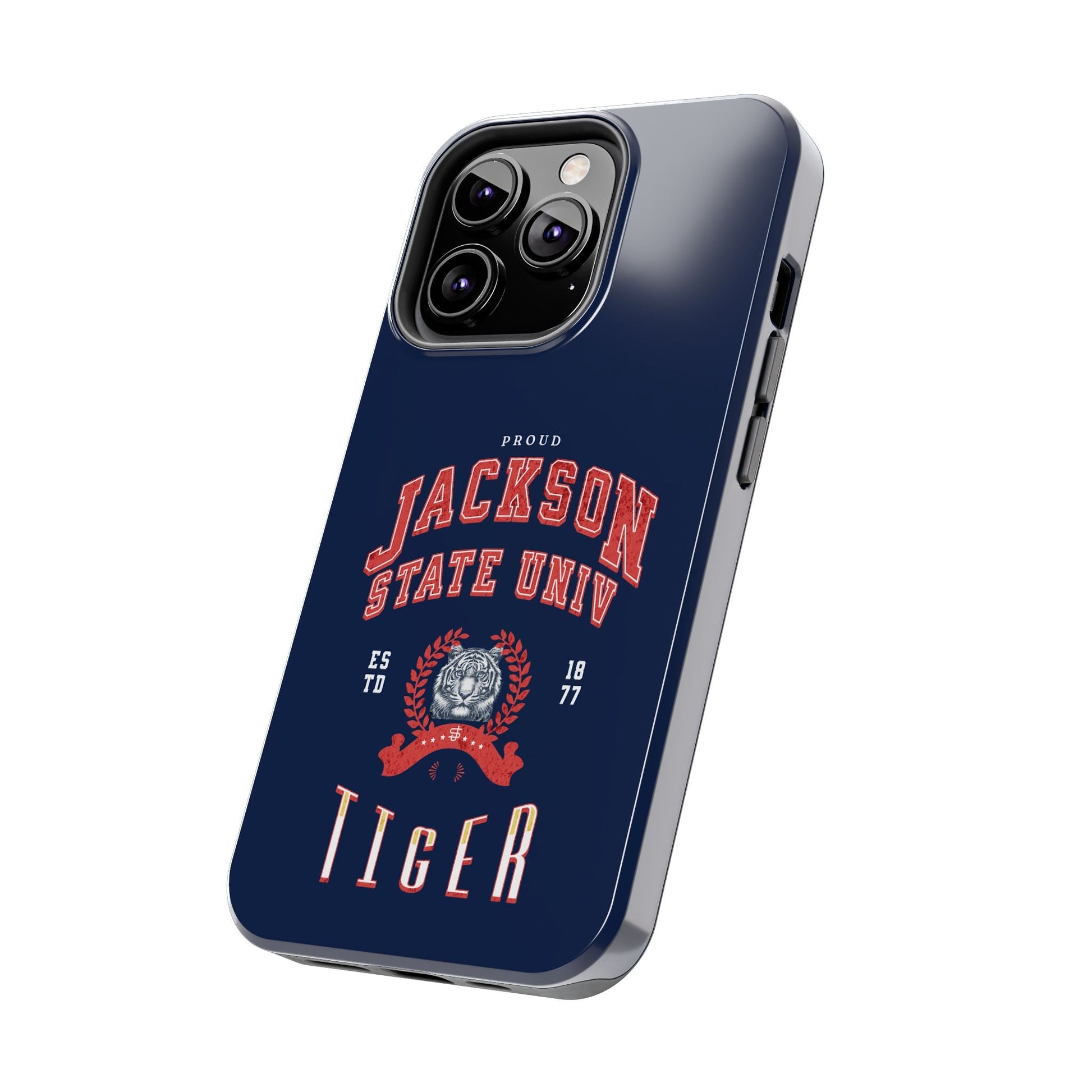 Proud Jackson State Univ Tiger Red - Navy Case Printify