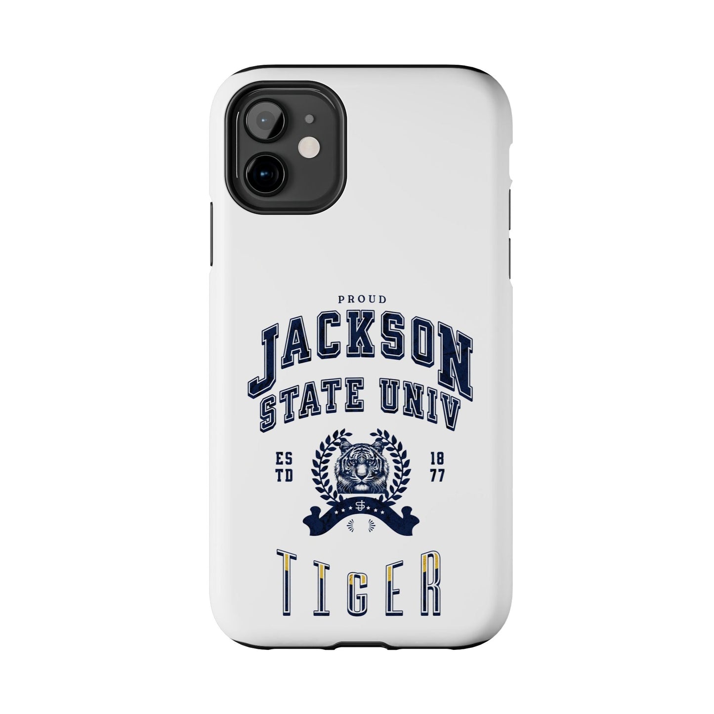 Proud Jackson State Univ Tiger Navy - White Case Printify