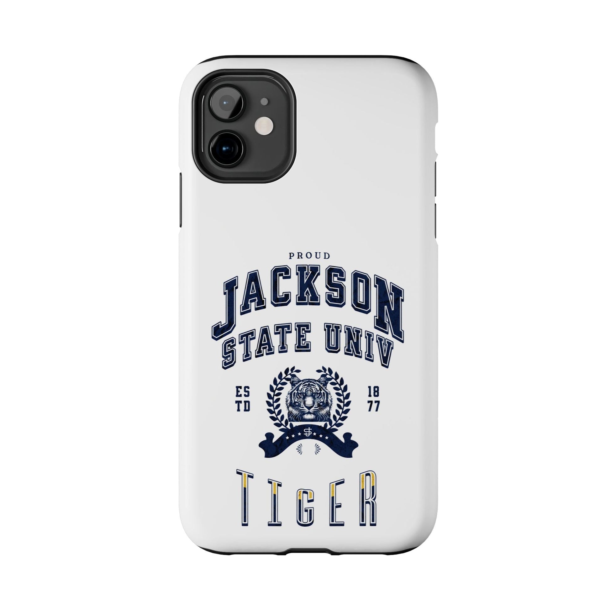 Proud Jackson State Univ Tiger Navy - White Case Printify