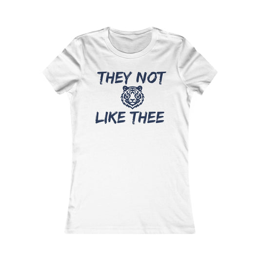 They Not Like Thee Tiger Navy Women's Favorite Tee Printify