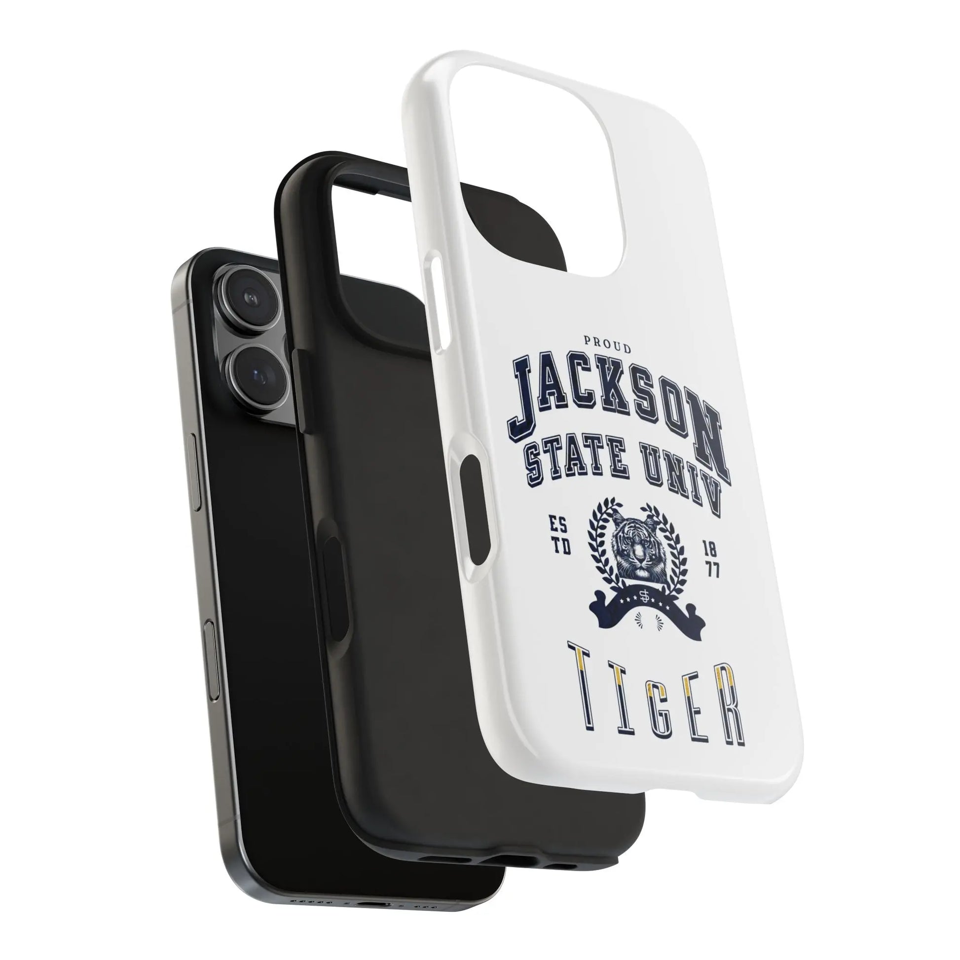 Proud Jackson State Univ Tiger Navy - White Case Printify