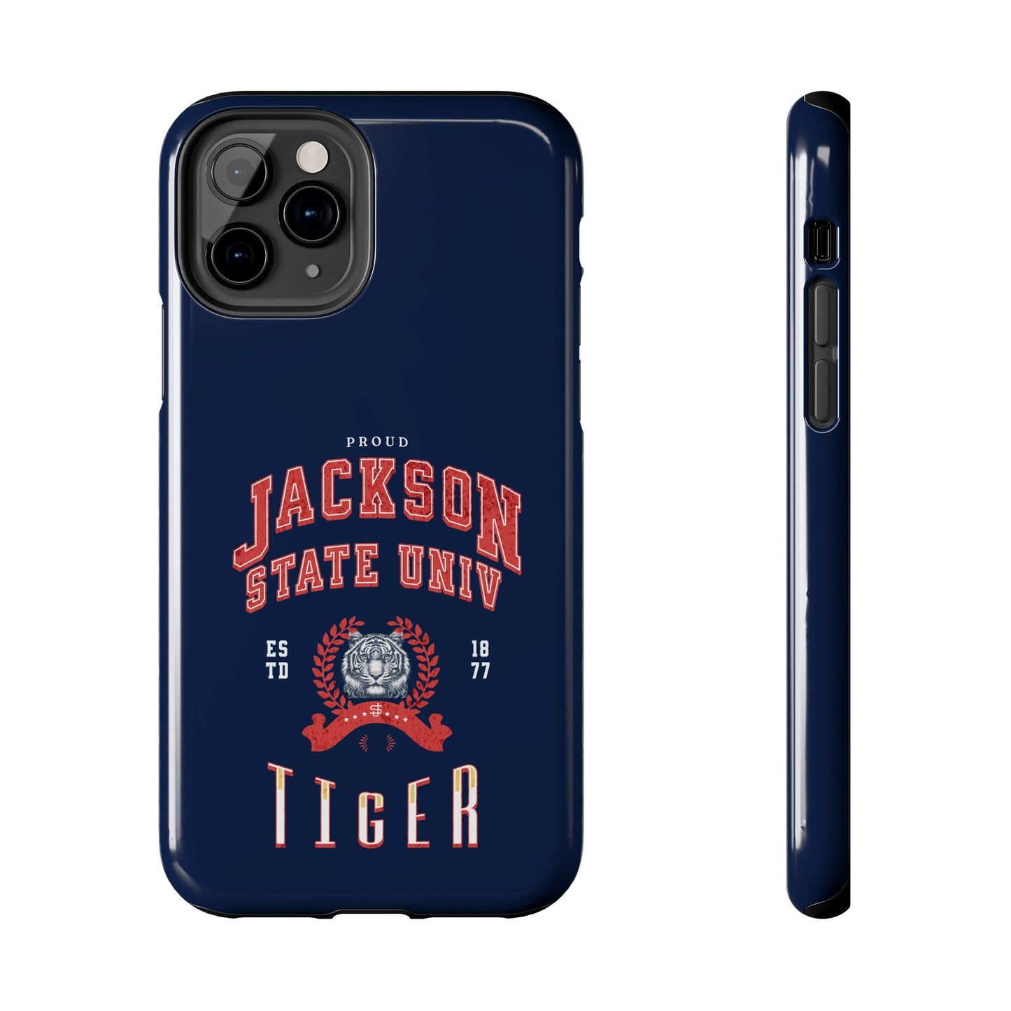 Proud Jackson State Univ Tiger Red - Navy Case Printify
