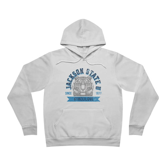Jackson State Univ #TheeILove Men's Baby Blue Fleece Pullover Hoodie Printify