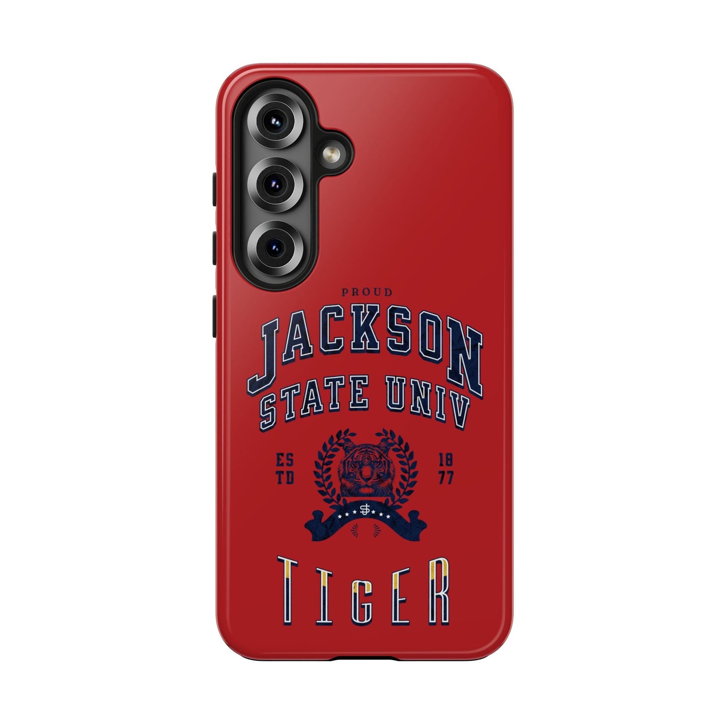 Proud Jackson State Univ Tiger Navy - Red Case Printify