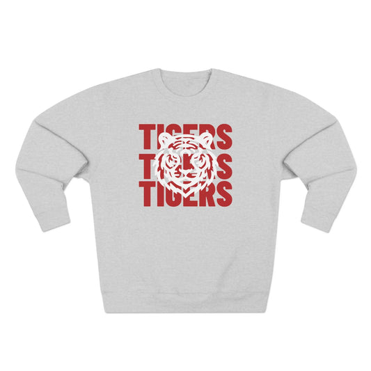 Jackson State Univ Tigers 3X Red Crewneck Sweatshirt Printify
