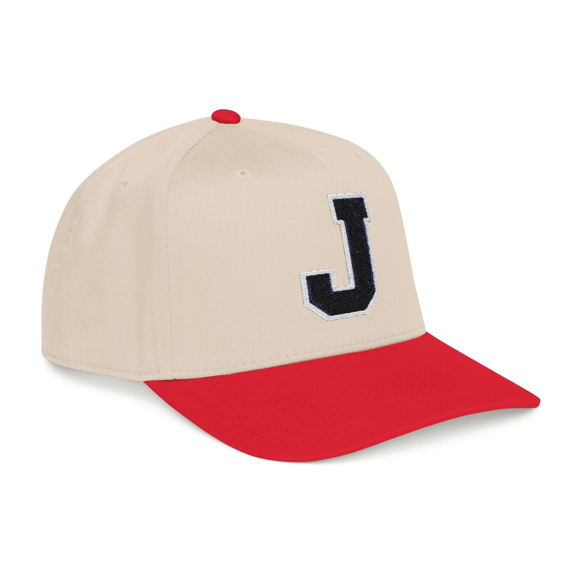 Thee Shirts "J" Two Tone Embroidered Bill Cap Printify