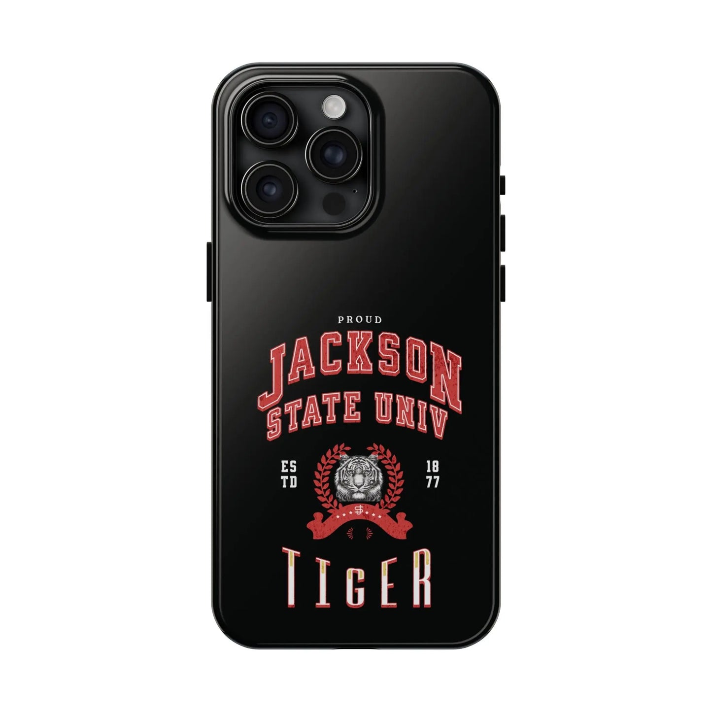 Proud Jackson State Univ Tiger Red - Black Case Printify