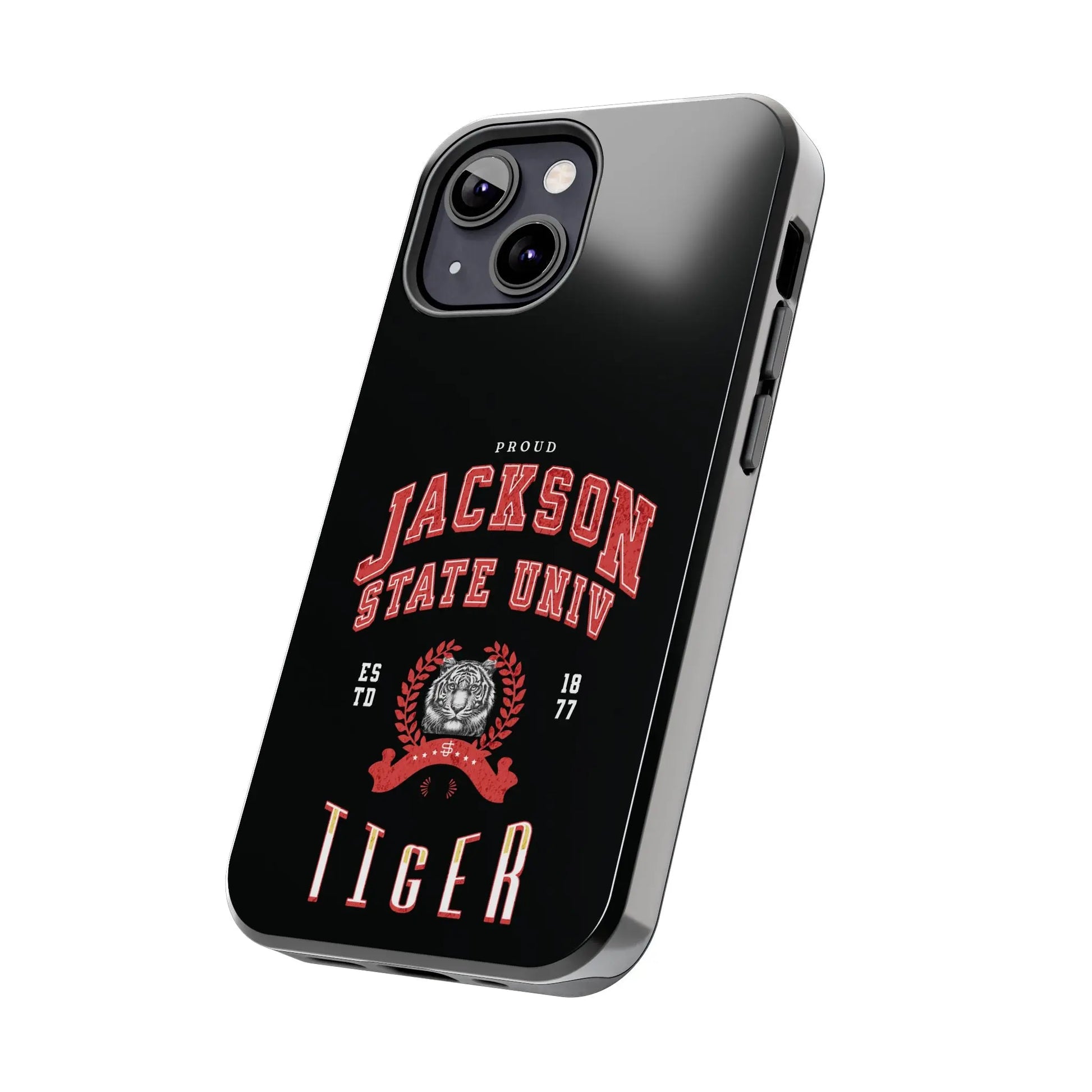 Proud Jackson State Univ Tiger Red - Black Case Printify