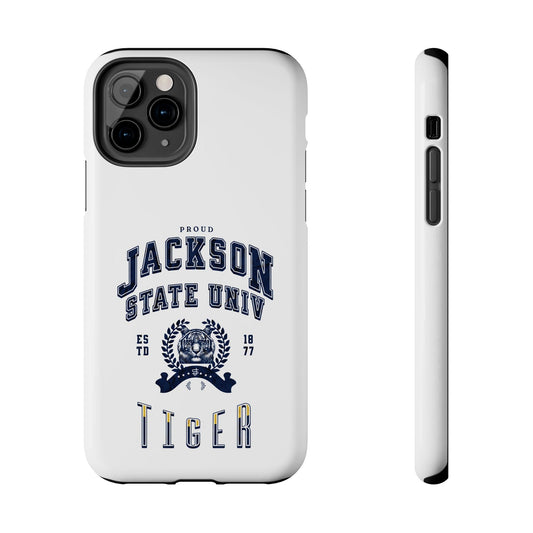 Proud Jackson State Univ Tiger Navy - White Case Printify