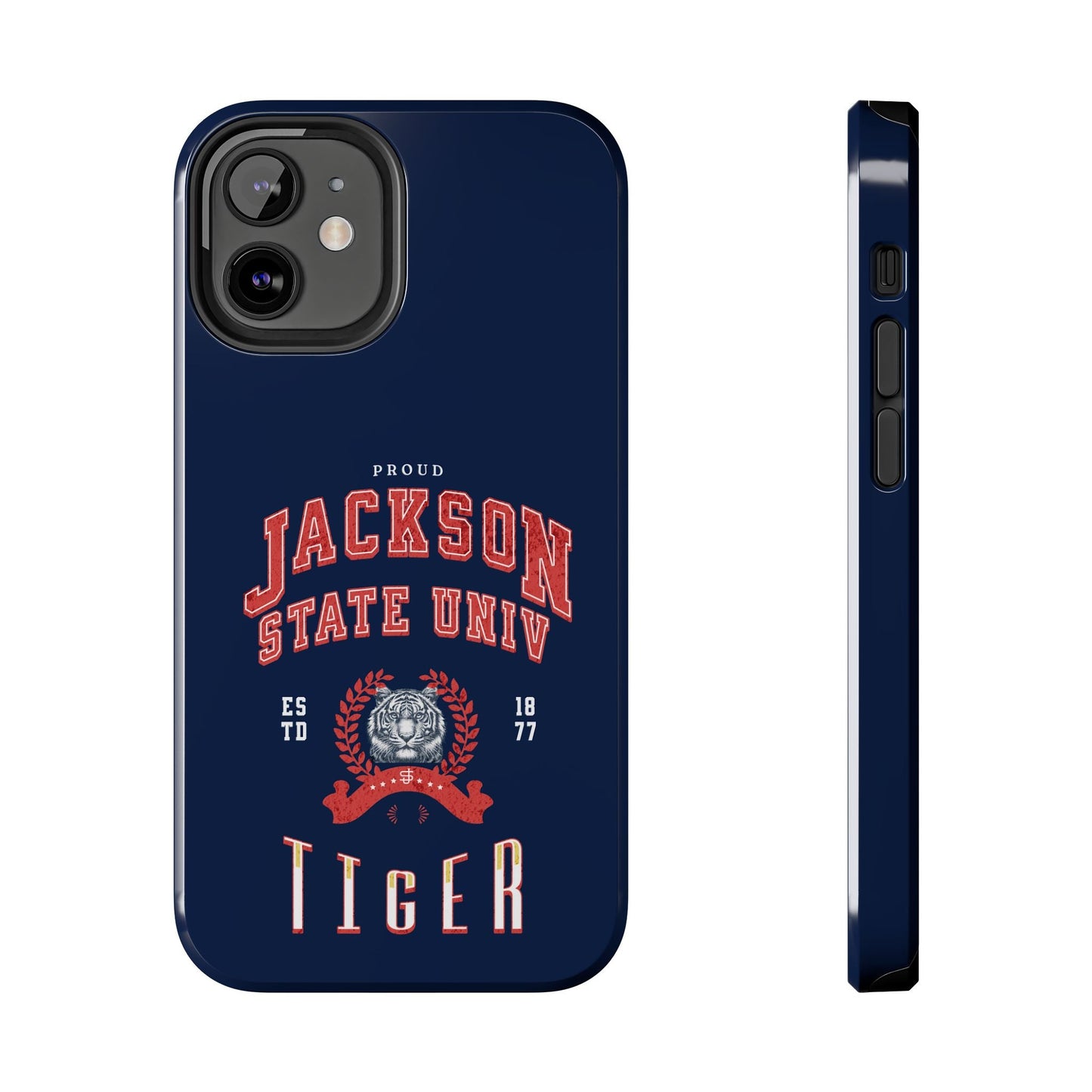 Proud Jackson State Univ Tiger Red - Navy Case Printify