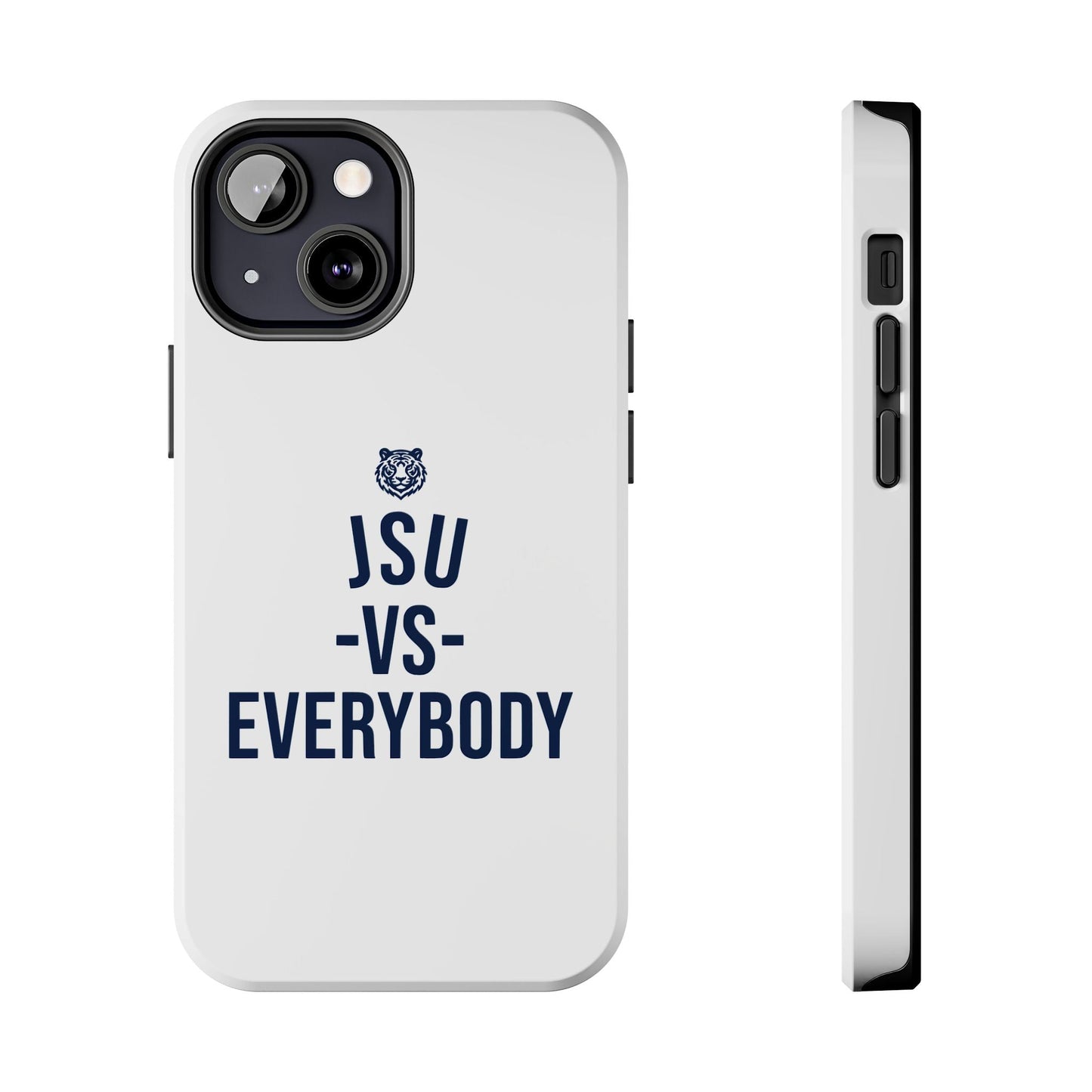 JSU vs Everybody Tiger White Navy Cell Phone Case Printify