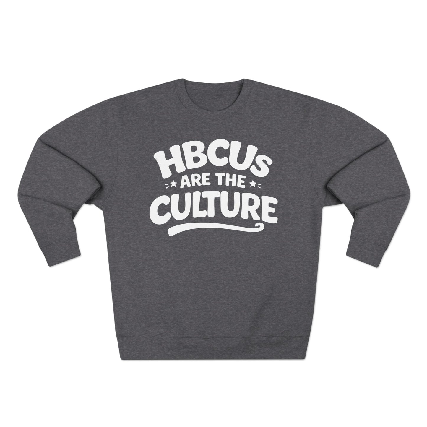 HBCUs Are The Culture White Logo Crewneck Sweatshirt Printify